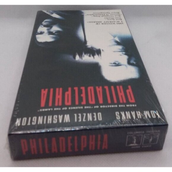 Philadelphia VHS Sealed Tom Hanks Denzel Washington Jonathan Demme Video - Picture 2 of 10